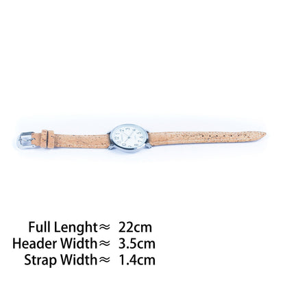 Women's Fashion Natural Cork Watch WA-404（with random box）