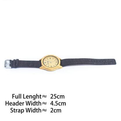 Unisex Watch w/ Two Color Cork Strap | THE CORK COLLECTION