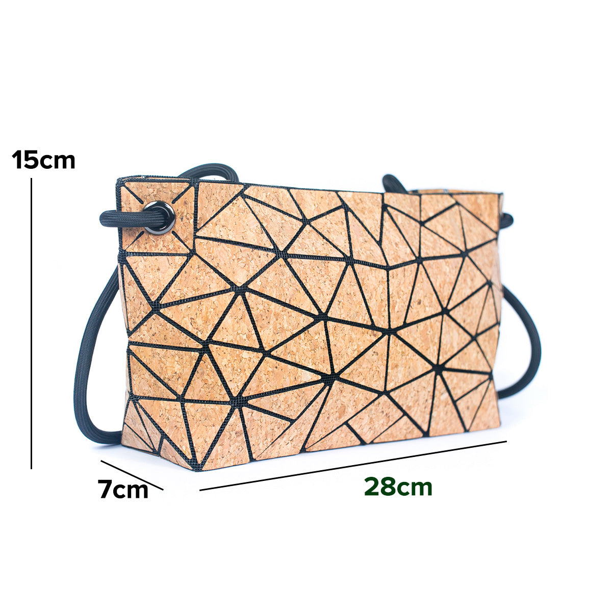 Cork Irregular Geometric Pattern Women's Crossbody Bag | THE CORK COLLECTION